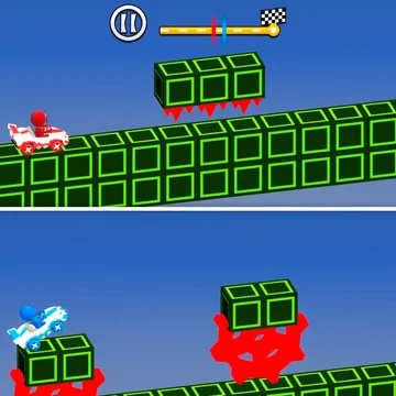 Безумные мини-игры на машинках для 1–4 игроков! Закрашивай арены, забивай голы, сражайся дубинами и побеждай в гонках. Собирай кристаллы, открывай крутые тачки и прокачивай стиль своего стикмена!