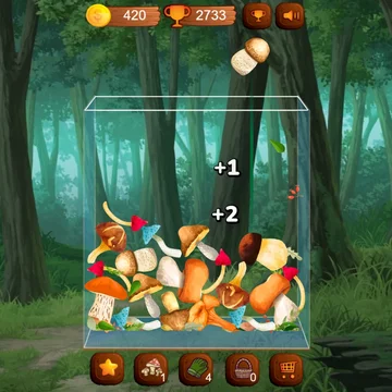 Собирайте грибы в лесу и соединяйте одинаковые, чтобы получать новые. Находите уникальные грибочки, расширяйте свою коллекцию. Расслабьтесь в атмосфере леса!