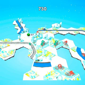 Это расслабляющая градостроительная головоломка, в которой вы размещаете гексы - плитки, на доске, для создания красивых пейзажей. Воздушный остров с романтичными деревнями и городами, одним словом Hexotopia.