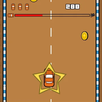 Двигайтесь через различные трассы, собирая монеты и избегая препятствий.