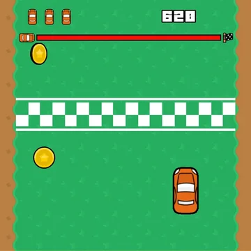 Двигайтесь через различные трассы, собирая монеты и избегая препятствий.