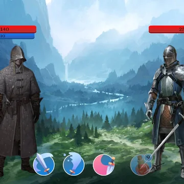 Битва героев: RPG — захватывающая ролевая игра, переносящая вас в волшебный фэнтезийный мир, где вас ждут увлекательные приключения, эпические битвы и незабываемые подвиги.