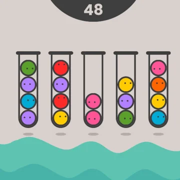 Сортируй разноцветные смайл шарики в колбочки и тренируй свой мозг в этой захватывающей игре-головоломке. Сортировка цветных мячиков никогда не была так увлекательна и интересна для всей семьи и любых возрастов.