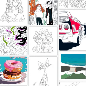 Каждый день новые раскраски: от смешных мемов до уютных пейзажей. Все уровни бесплатны, есть подсказки, рейтинг и даже секретные картинки!