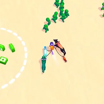 Улучшайте свой отряд собак! Пришельцы захватили зоопарк. Вступайте в бой с НЛО, зомби и другими угрозами. Приручите псов. Корги, Хаски, Акиту, Доберман, Сиба-ину и другие породы. Развивайте своих собак, превращая их в настоящих героев!