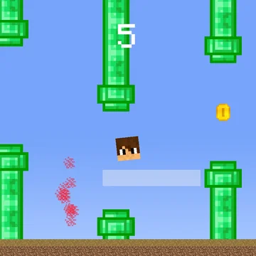 Заходи и помоги Компоту научиться летать между труб!