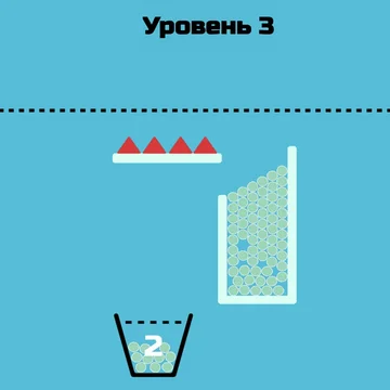 Основная на физических задачах головоломка с шариками.