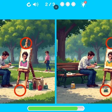 Найди отличия на двух пиксельных картинках, уложившись в 2 минуты и не допустив больше двух ошибок. Проверь свою внимательность и заработай максимум звёзд!