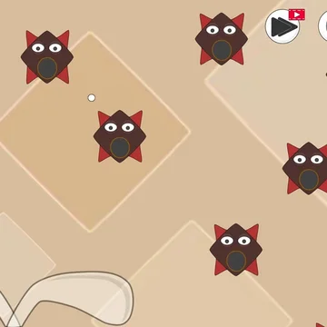 Мини-гольф с милым монстриком, он обожает пинать мяч, помоги ему пройти все уровни!