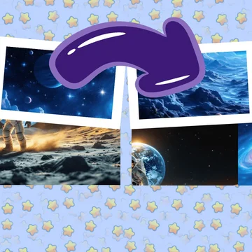Путешествуйте по космосу в Микс Пазл: Космос! Меняйте блоки местами, чтобы собирать космические картины. Исследуйте планеты, звезды и галактики!