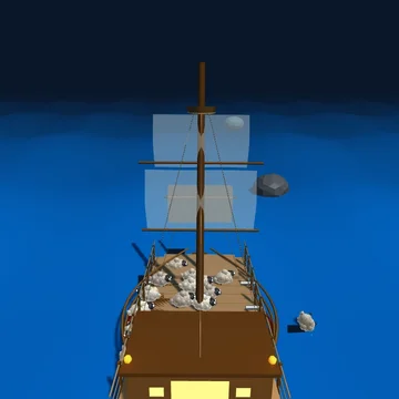 Прокатитесь на пиратском корабле сквозь разгул бури и спасти свою овечью команду! Избегайте препятствий, сражайтесь с волнами и доберитесь до берега с максимальным количеством овец на палубе.