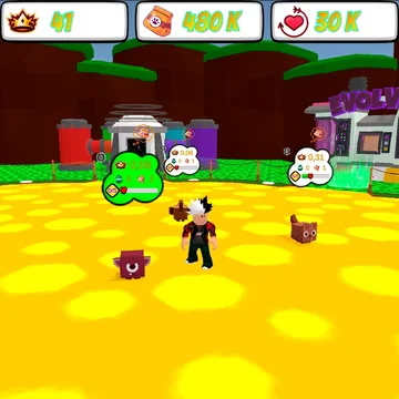 Стань легендарным мастером питомцев в мире Обби! 🐾 Корми любимцев, мерджи яйца, разводи уникальные виды и находи редких спутников. Прокачивай силу удара, открывай загадочные сундуки и выполняй ежедневки. Построй свою коллекцию мечты сегодня! 🐣✨