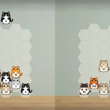 Котопад 2048: простая механика, приятная атмосфера, затягивающий геймплей и бесконечные возможности для рекордов!