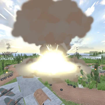 Игра в которой тебе предстоит управлять ударными дронами и ядерной ракетой чтобы разгромить военную базу врага!