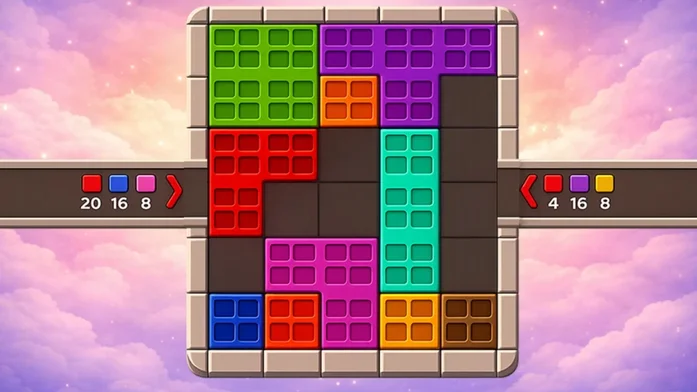 Цветные Кубики Пазл на Пикабу Игры