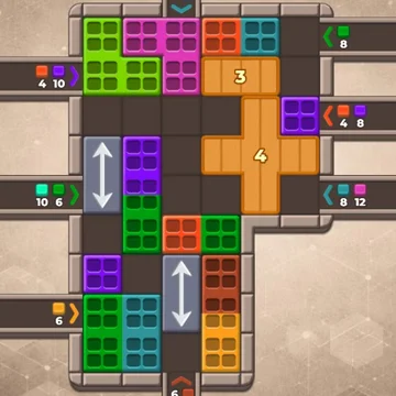 Логическая игра про цветные кубики. Двигайте блоки, заполняйте фигуры кубиками и решайте увлекательные головоломки.