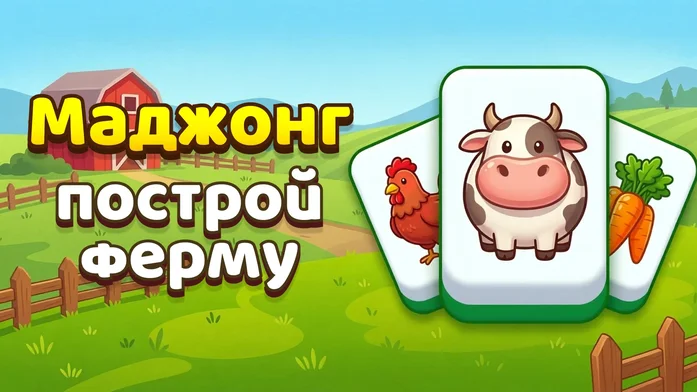 Маджонг построй ферму на Пикабу Игры