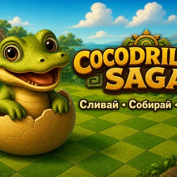 Cocodrillas Saga - увлекательная игра в жанре мерж! Создавайте крокодилов разных профессий. Играйте бесплатно и наслаждайтесь живым общением персонажей! (скриншот 6)