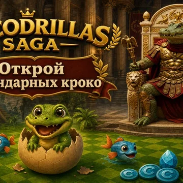 Cocodrillas Saga - увлекательная игра в жанре мерж! Создавайте крокодилов разных профессий. Играйте бесплатно и наслаждайтесь живым общением персонажей! (скриншот 7)