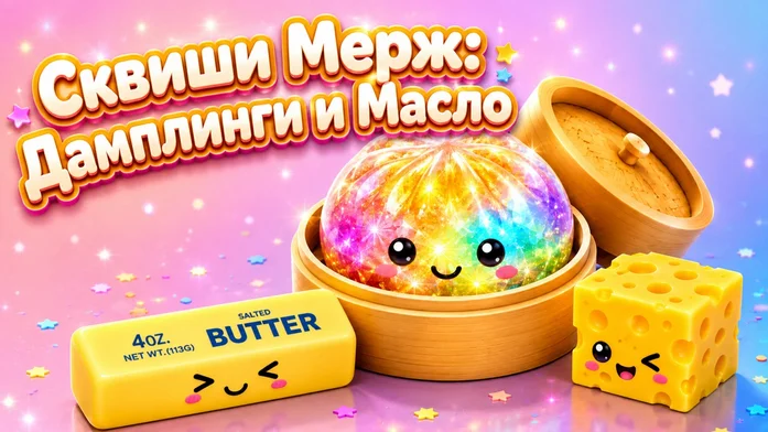 Сквиши Мерж: Дамплинги и Масло на Пикабу Игры
