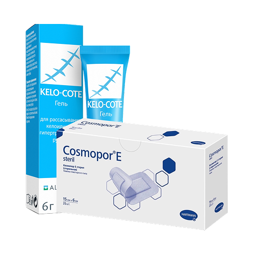 Набор из Кело-Кот, гель 6 г и Повязки Cosmopor E