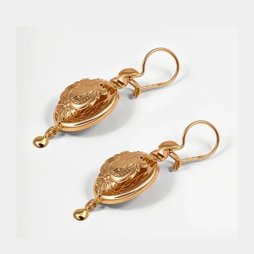 Серьги золотые 585, винтажные